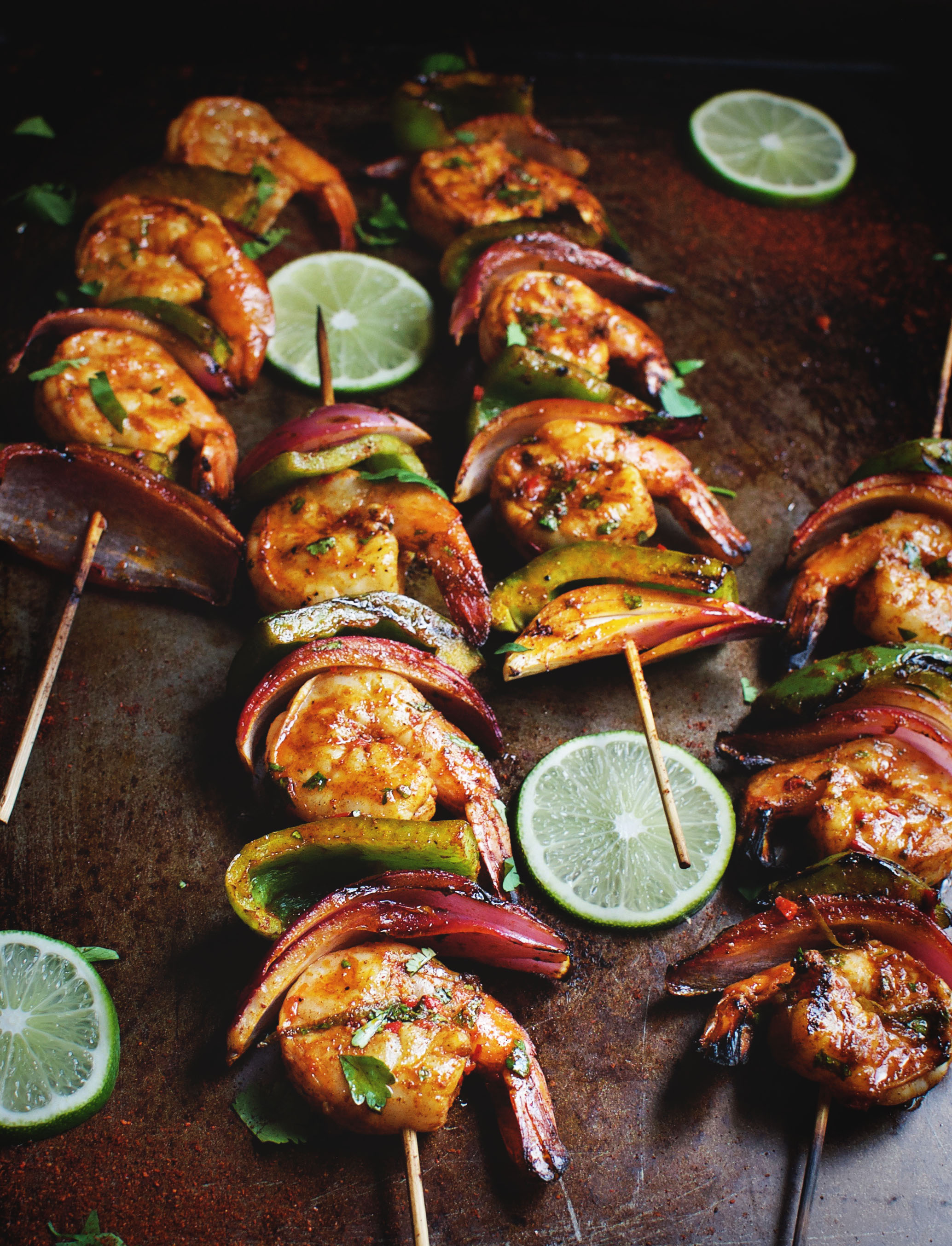 Grilled Chili Lime Shrimp Kabobs - Simply So Healthy