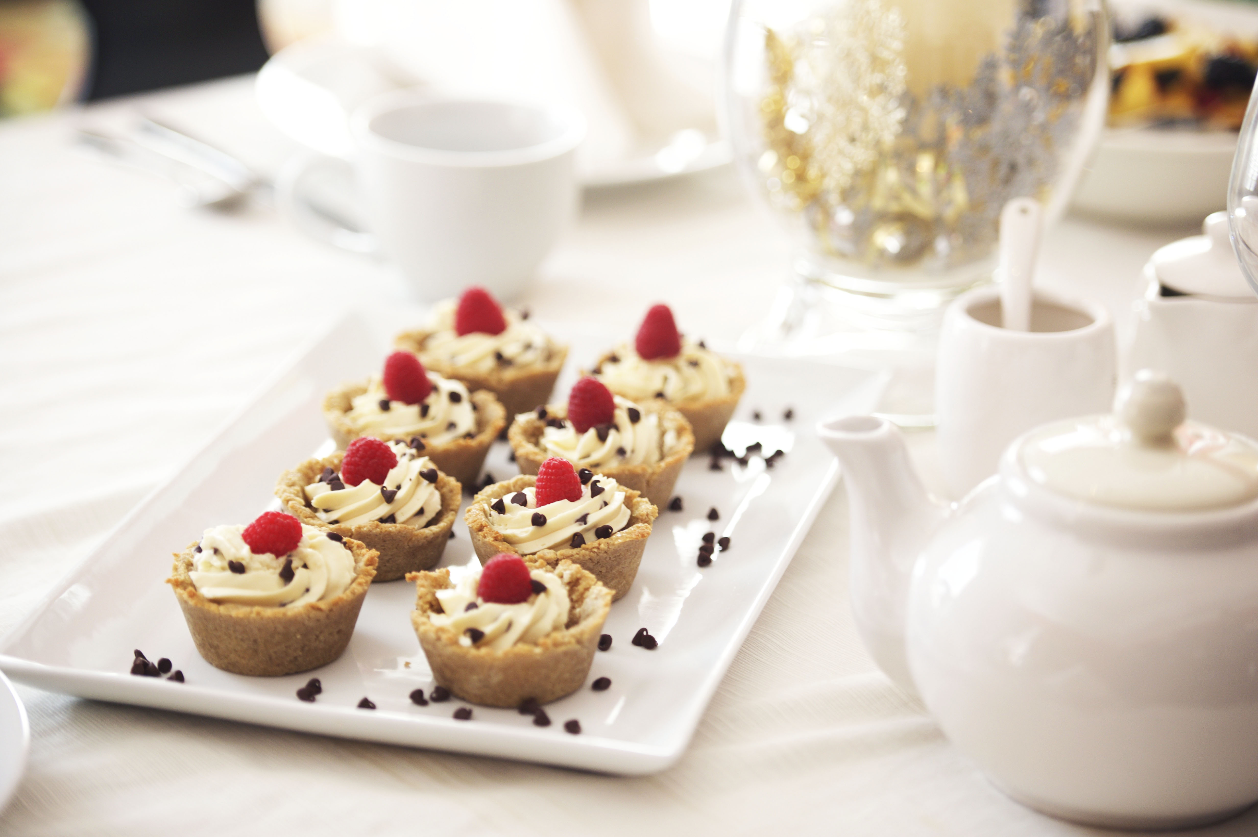 Photo of Low Carb Cannoli Cups on a serving tray.