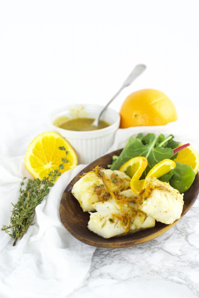 LowCarb Haddock with Orange Thyme Sauce Recipe Simply So Healthy