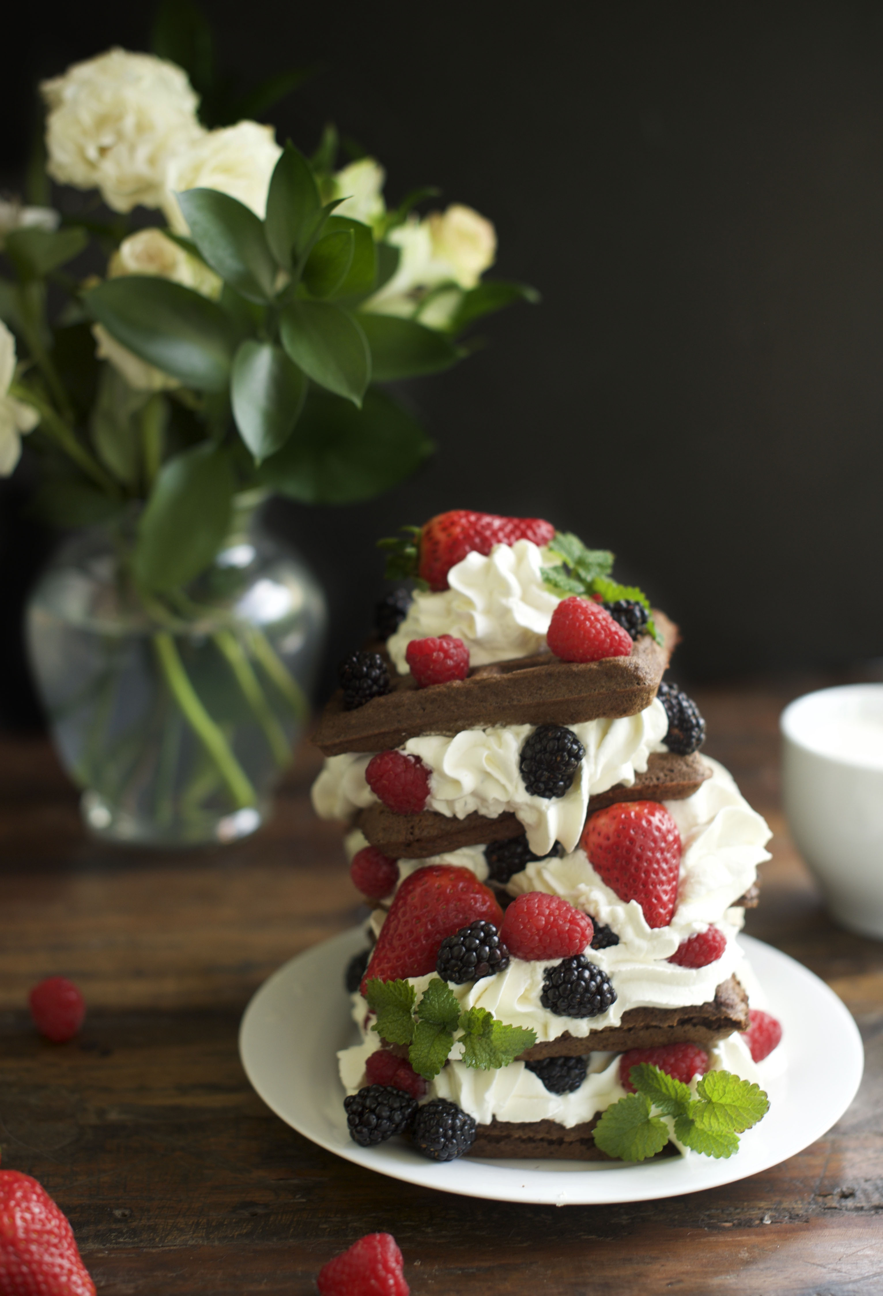 Guilt-Free Chocolate Waffles