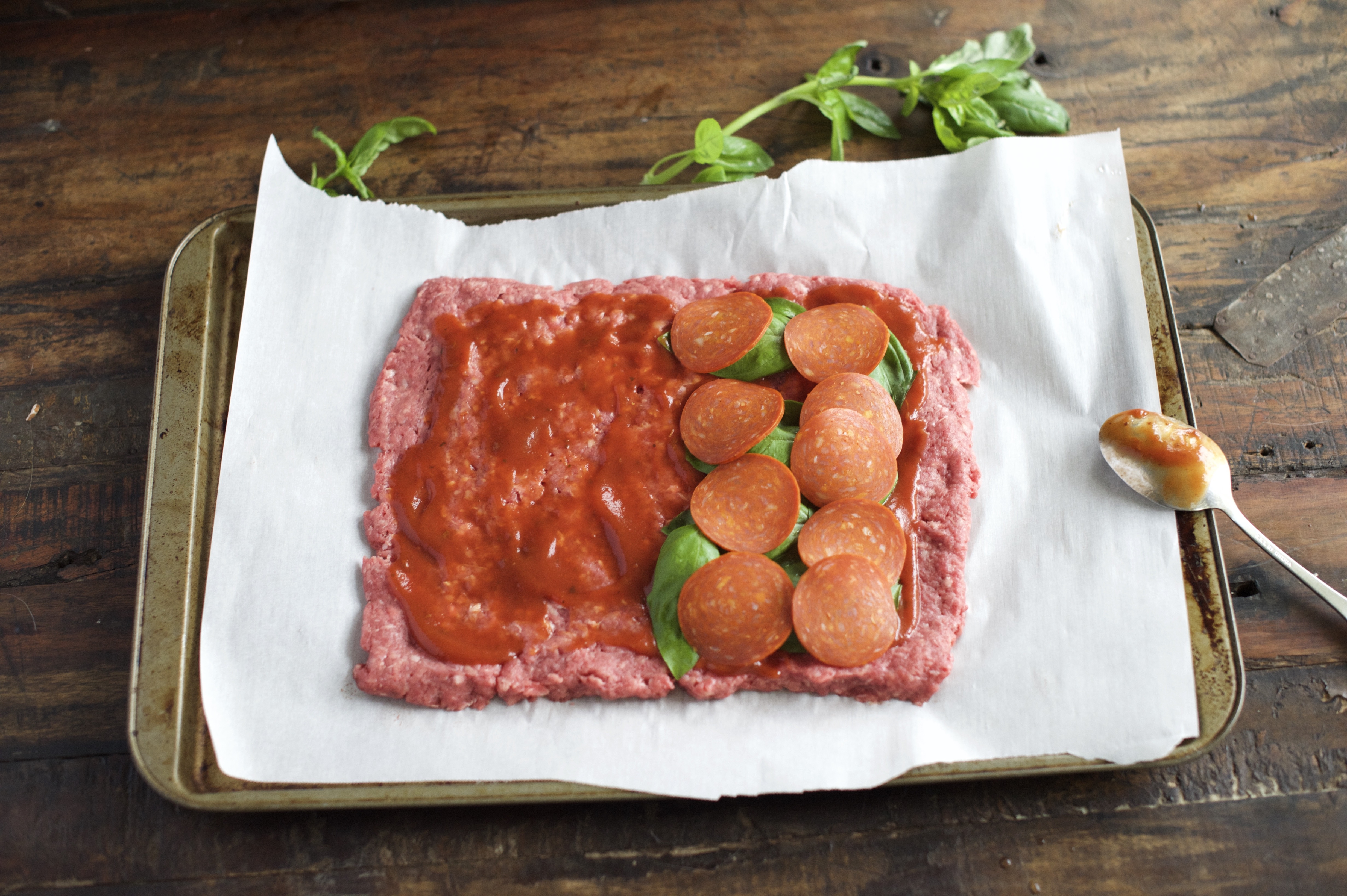 Pizza Stuffed Meatloaf
