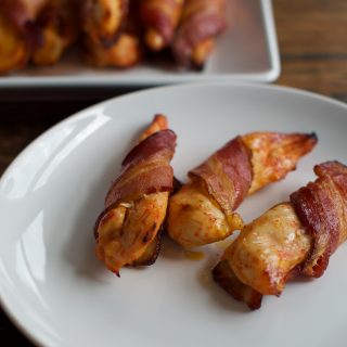 Bacon Wrapped Sriracha Chicken Tenders