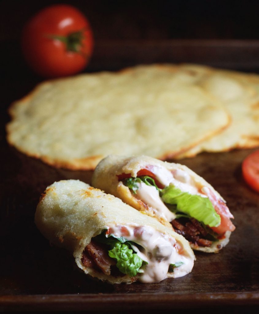 Low-Carb BLT Wraps with Chipotle Mayo