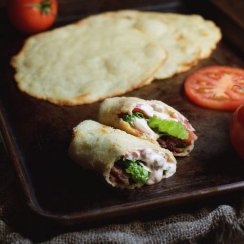 Low-Carb BLT Wraps with Chipotle Mayonnaise