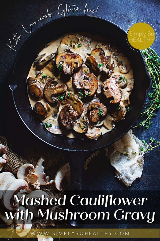 Mashed Cauliflower with Mushroom Gravy recipe