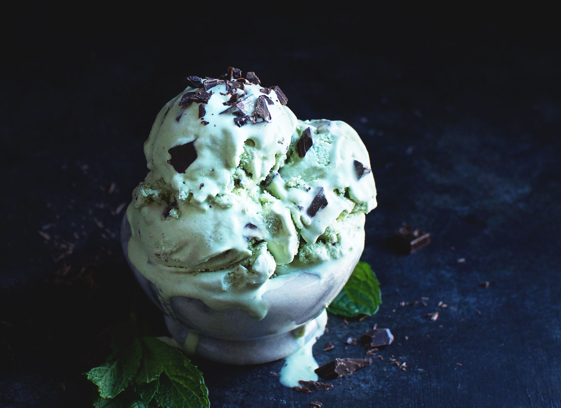 Low-Carb Mint Chocolate Chip Ice Cream