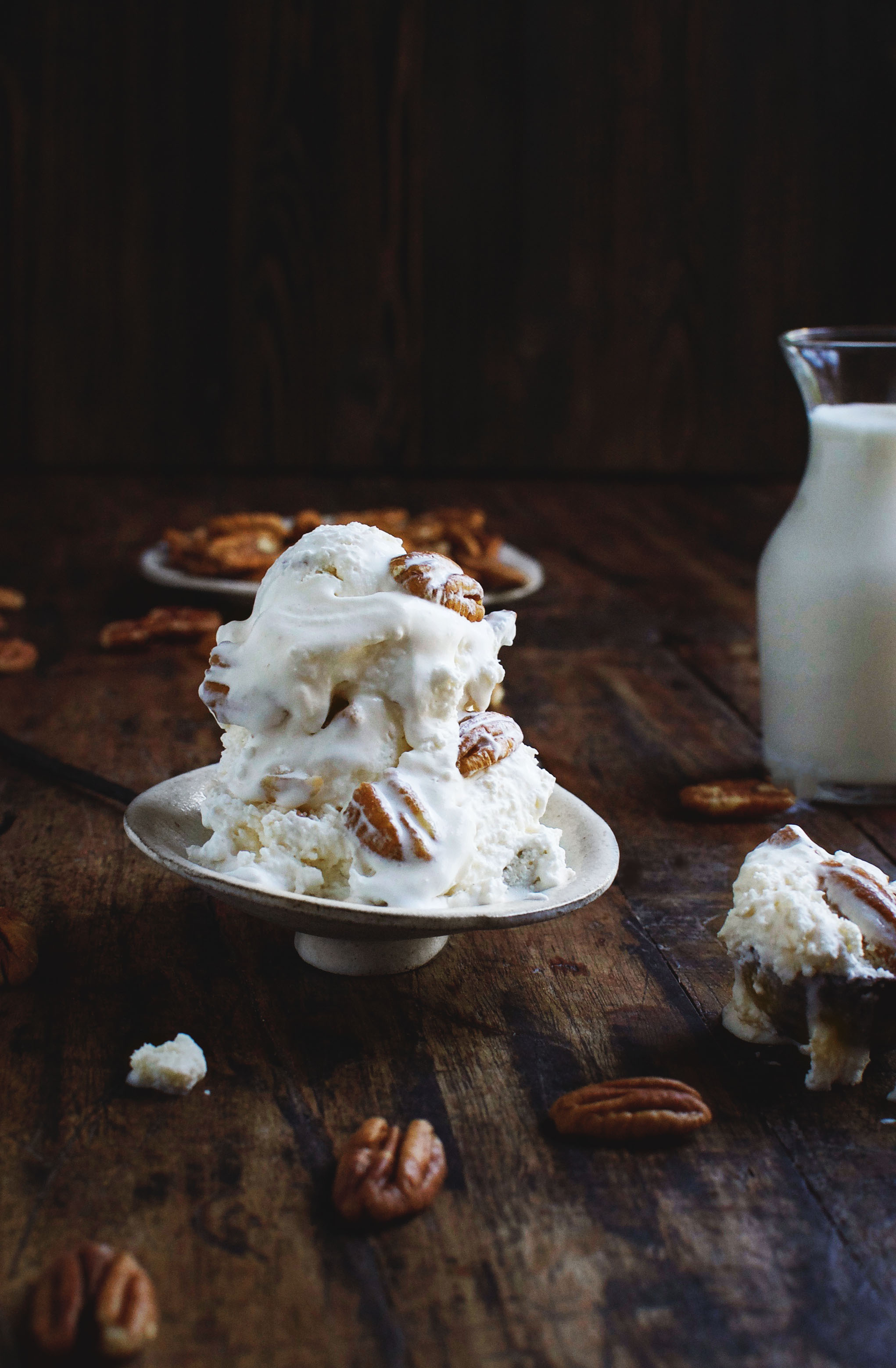 Low-Carb Butter Pecan Ice-Cream