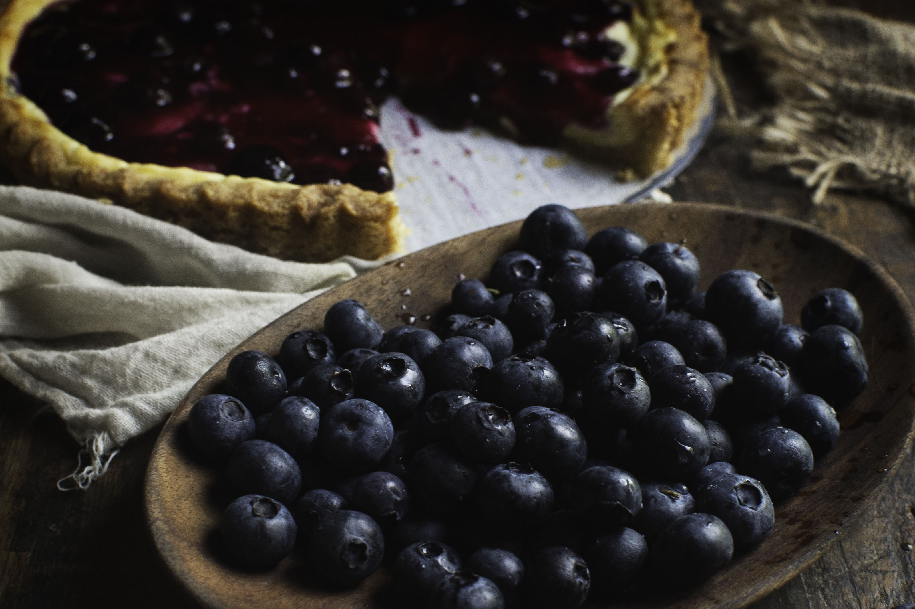 Low-Carb Blueberry Lemon Cream Tart