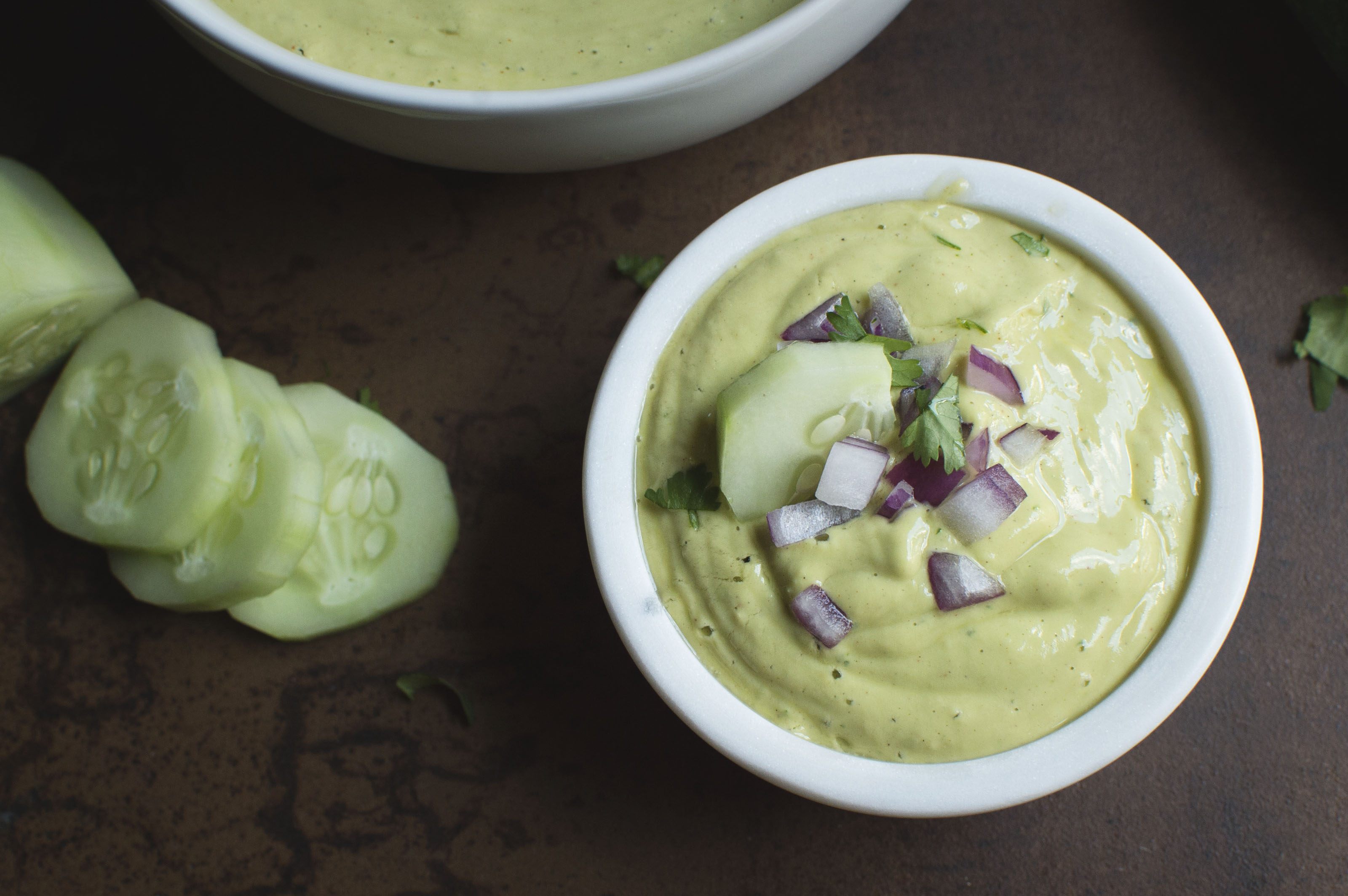 Chilled Avocado Cucumber Soup