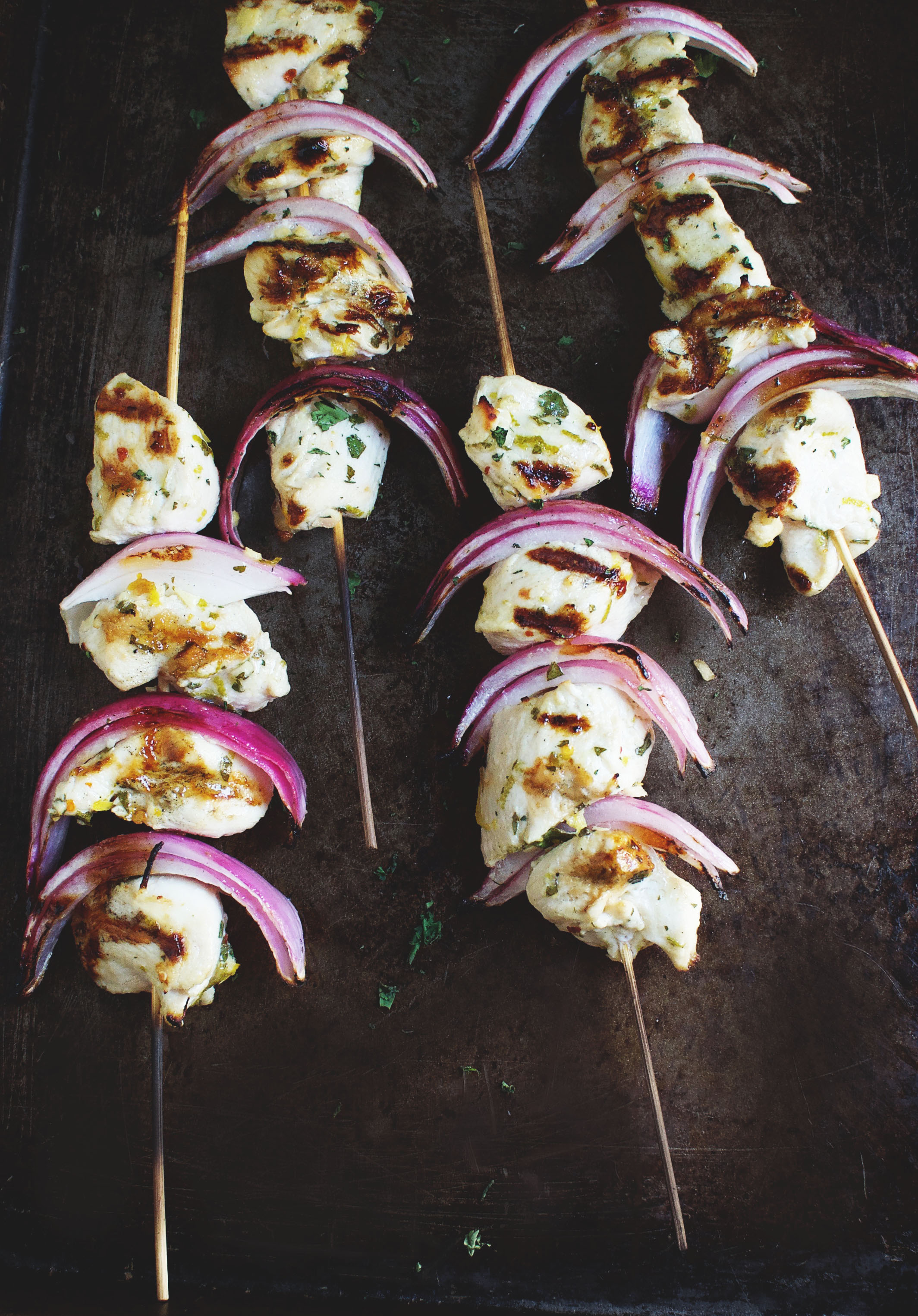Easy Low-Carb Citrus Ginger Grilled Chicken Kabobs