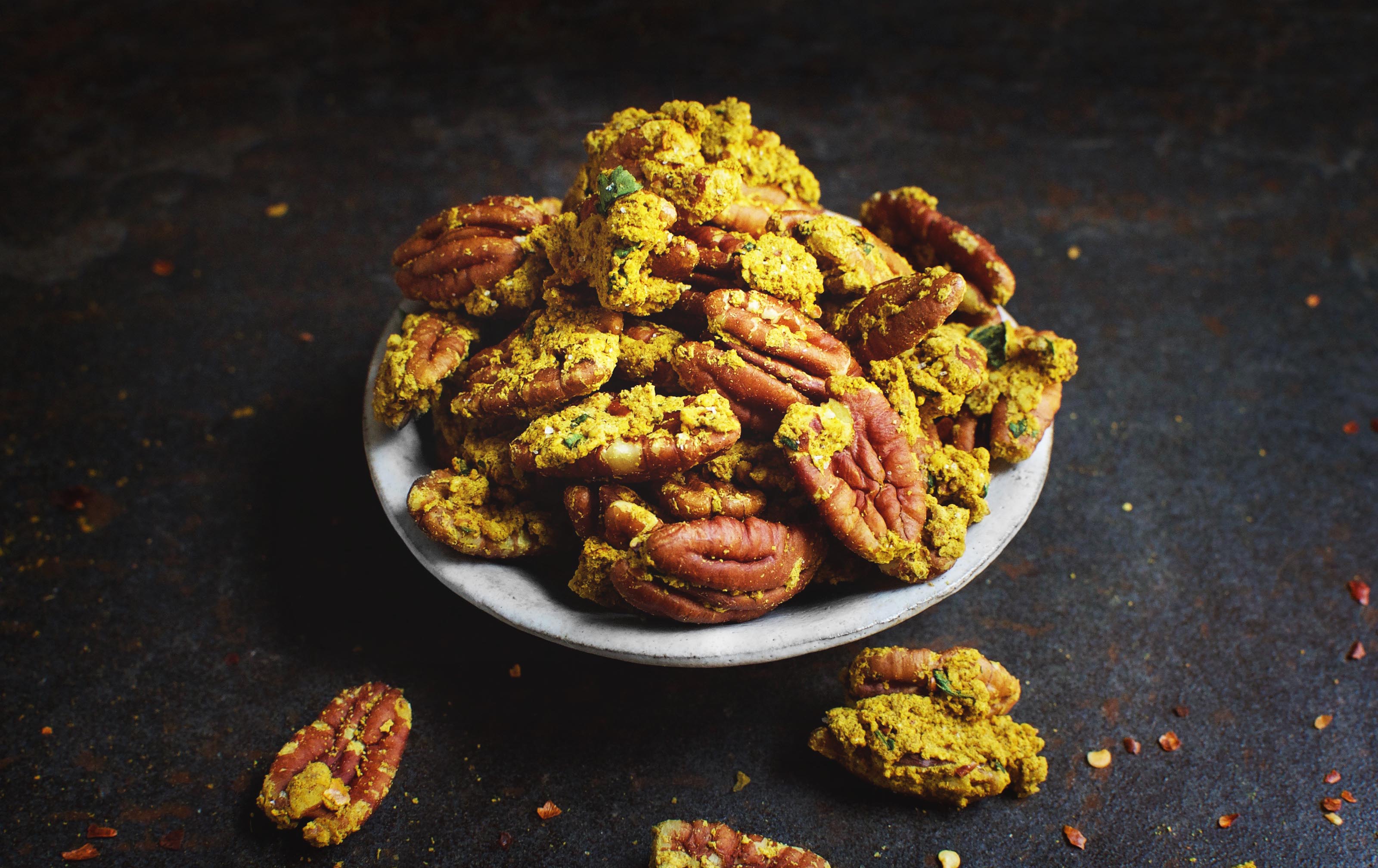 Curry Crusted Pecans