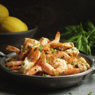 Easy Garlic Basil Shrimp