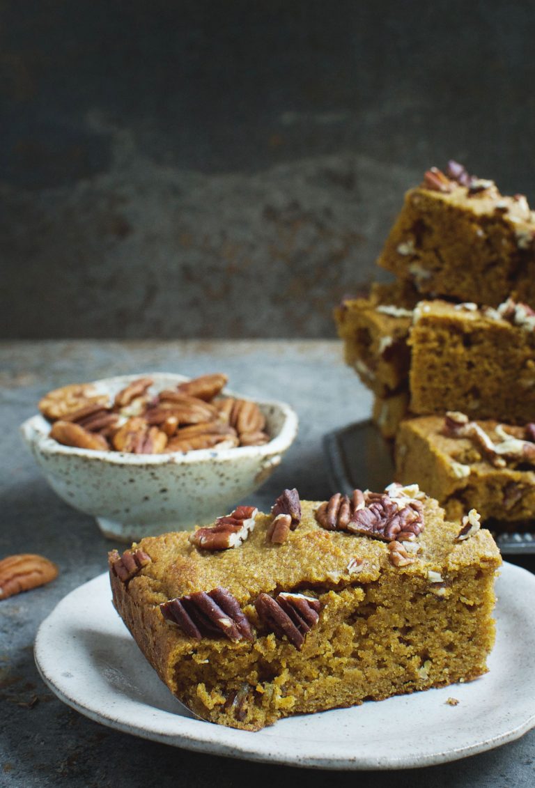 Low-Carb Pumpkin Pecan Bars Recipe- Simply So Healthy