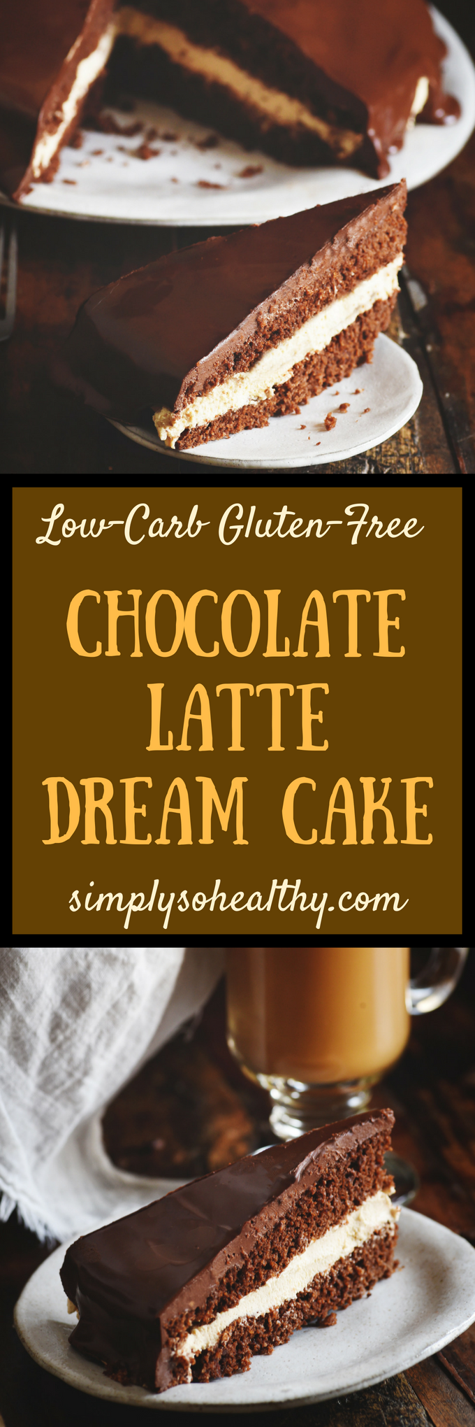 LowCarb Chocolate Latte Dream Cake  Simply So Healthy