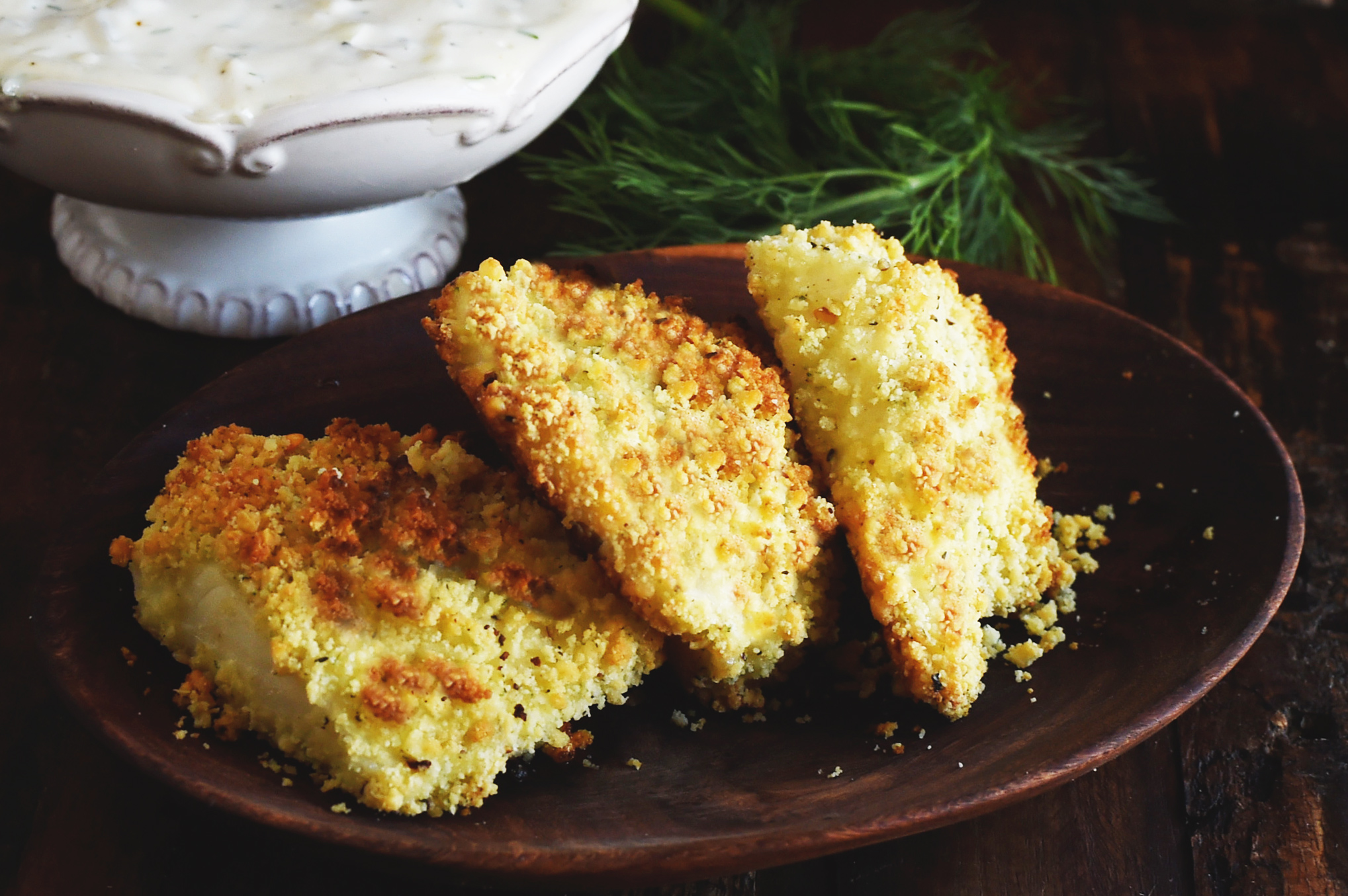 Low-Carb Oven Fried Fish Fillets Recipe