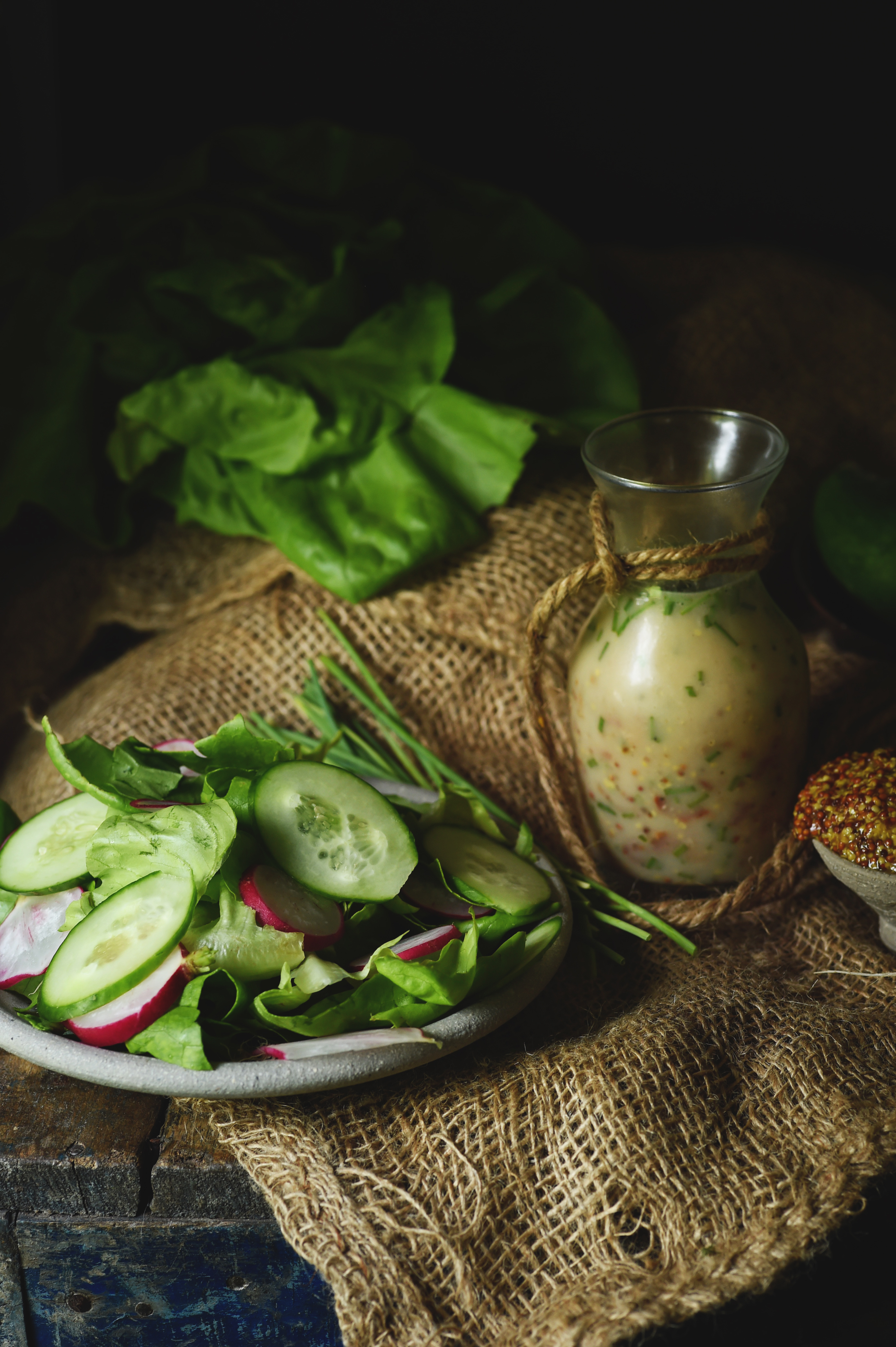 Low-Carb Bacon Vinaigrette Recipe-ready to go on a salad.