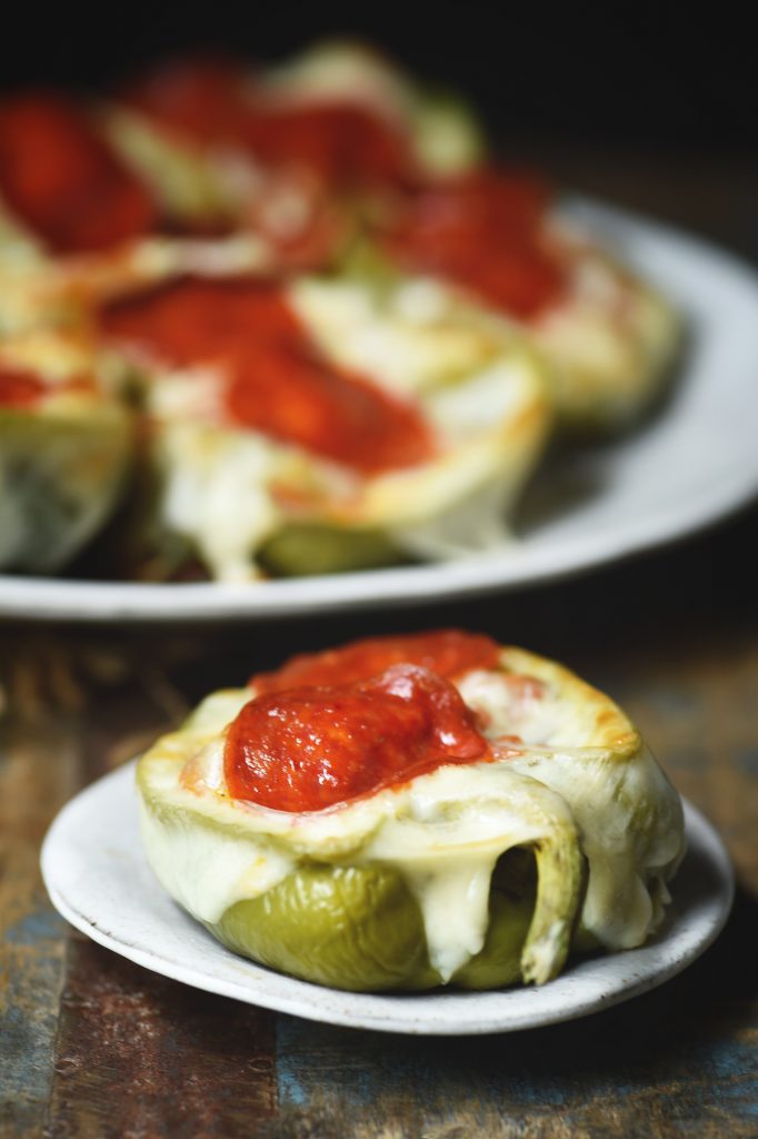 Low-Carb Easy Pizza Stuffed Peppers - Simply So Healthy