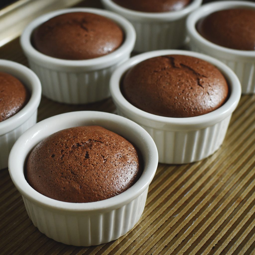 Low-Carb Chocolate Soufflé Recipe -Fresh out of the oven.