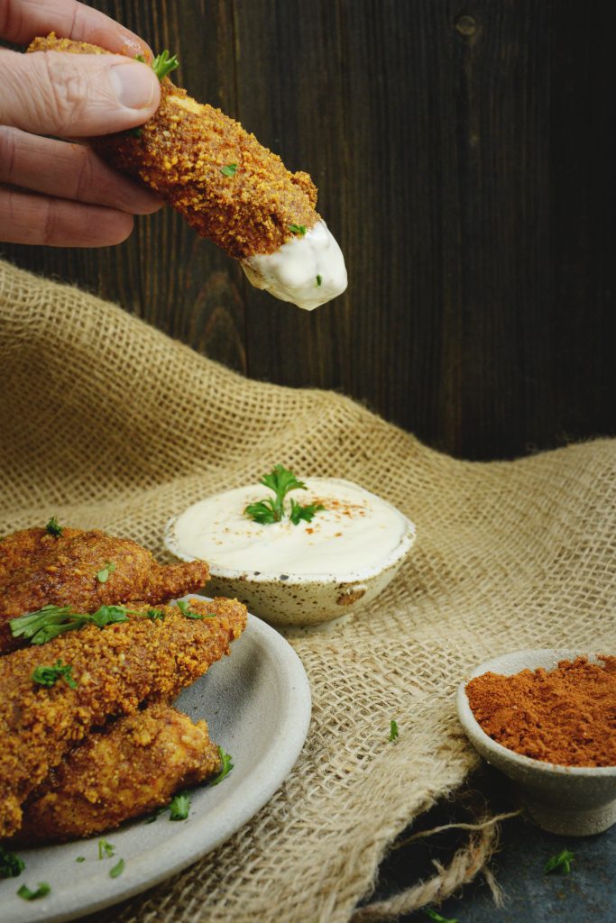 Low-Carb Buffalo Chicken Tenders - Simply So Healthy