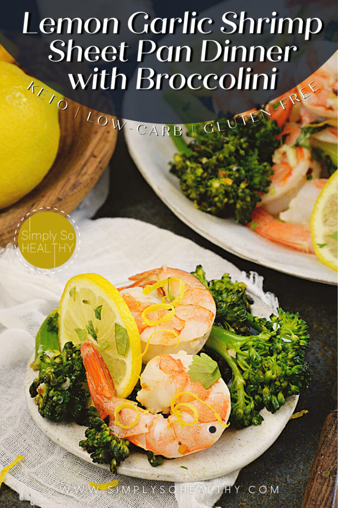 Lemon Garlic Shrimp Sheet Pan Dinner with Broccolini recipe