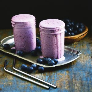 Low-Carb Blueberry Smoothie-Recipe image