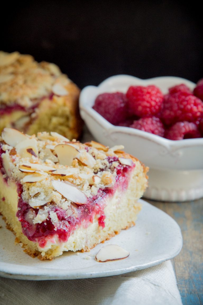 Keto Raspberry Cream Cheese Coffee Cake Simply So Healthy