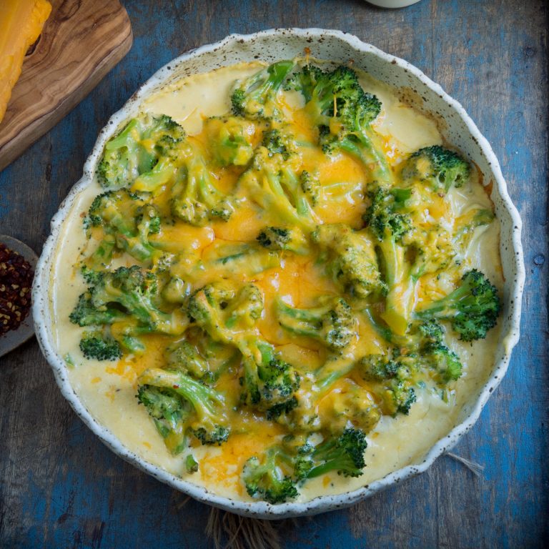 Easy Low-Carb Broccoli Cheese Casserole (Keto-Friendly) - Simply So Healthy