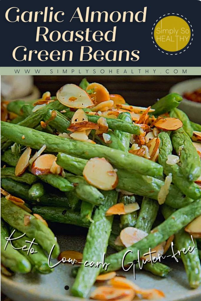 Garlic Almond Roasted Green Beans recipe