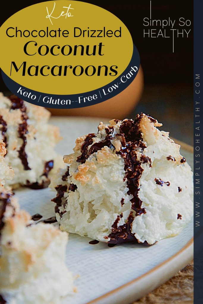 Chocolate Drizzled Coconut Macaroons recipe