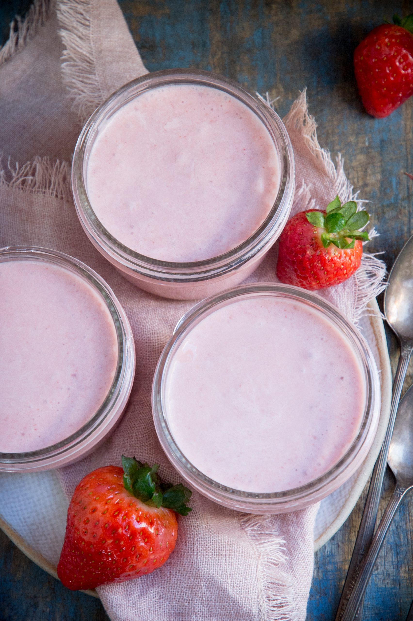 Strawberry Mousse-overhead image.