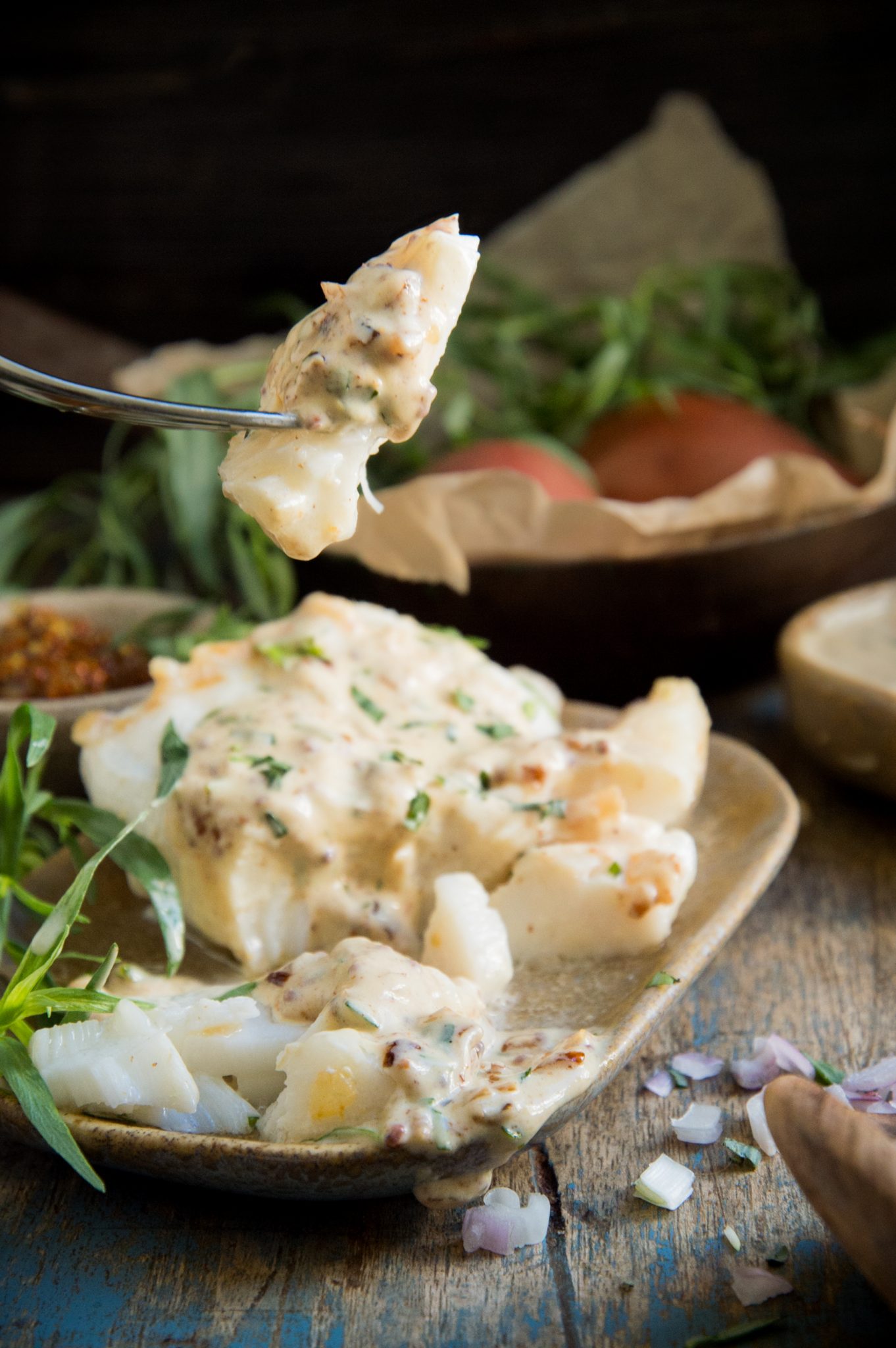 Sautéed Fish with Mustard Tarragon Cream Sauce Simply So Healthy