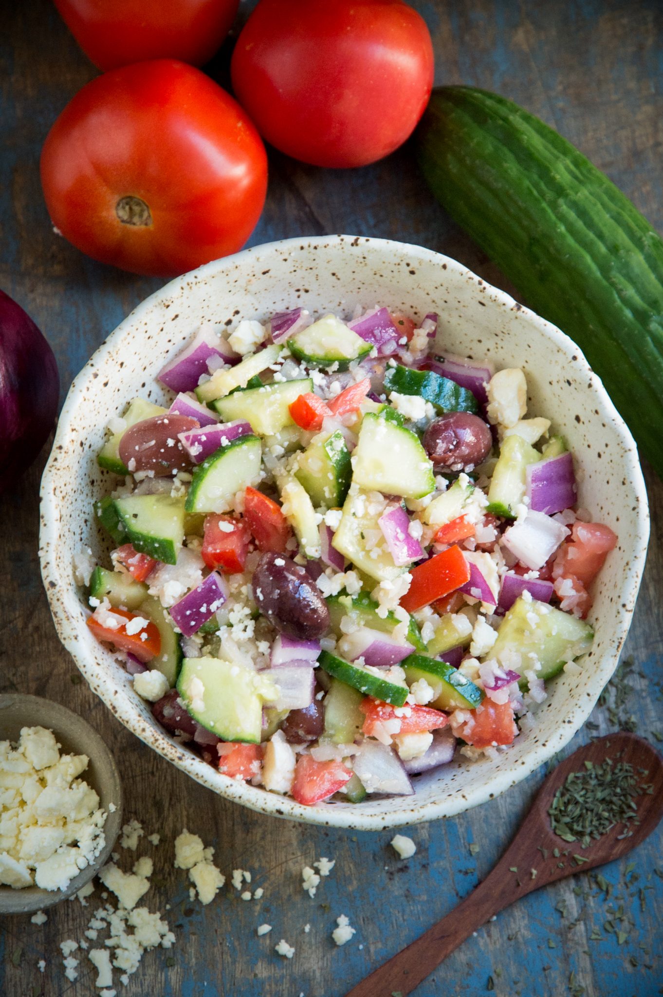 Mediterranean Salad (Keto Friendly) Simply So Healthy