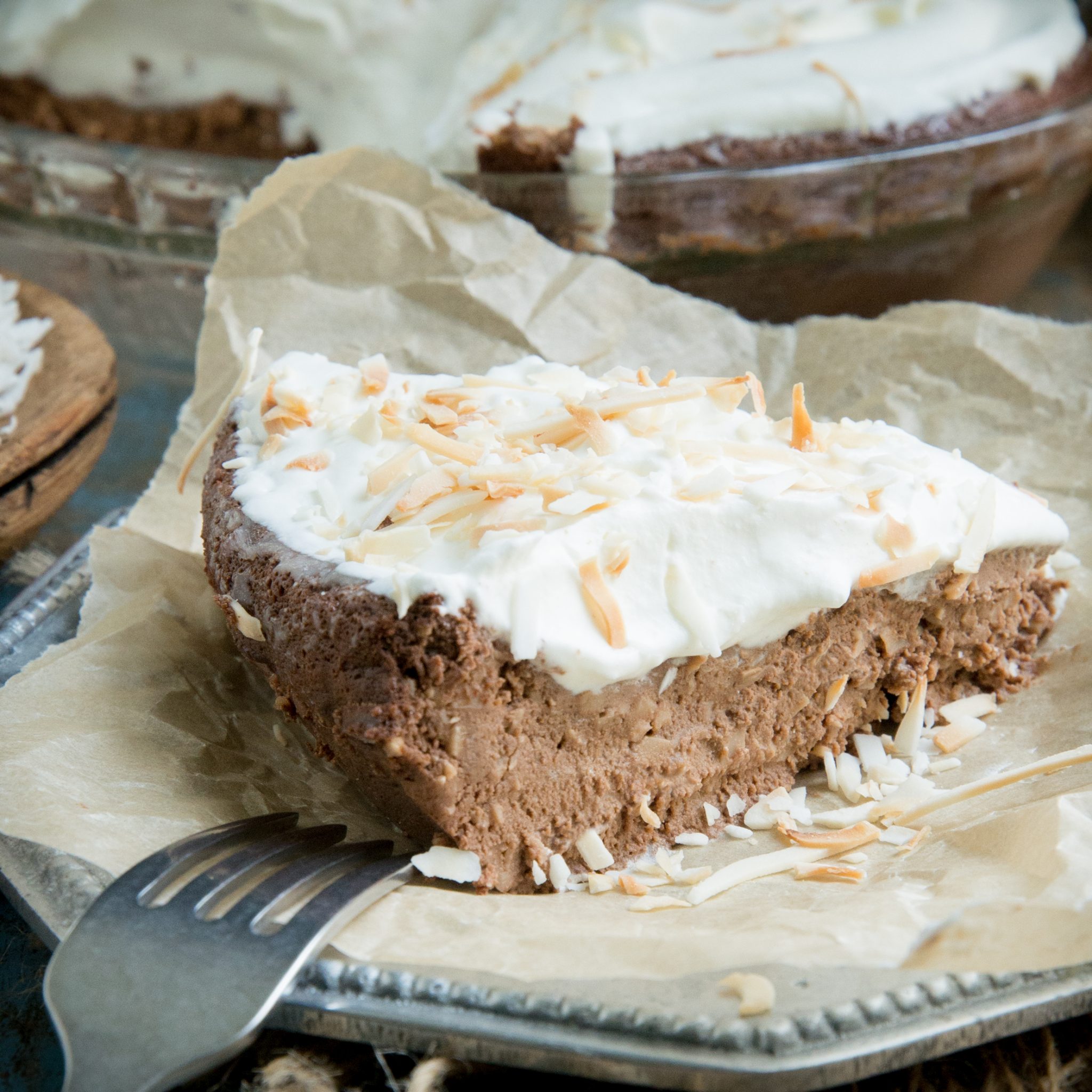 LowCarb Chocolate Coconut Pie (KetoFriendly) Simply So Healthy