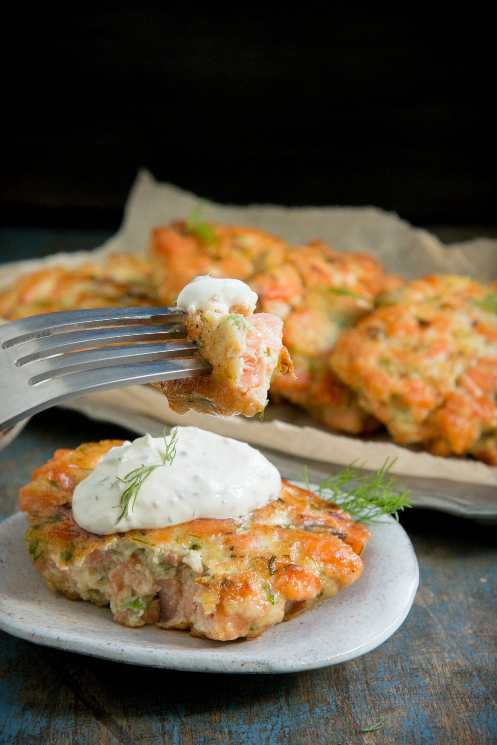 Keto Salmon Cakes With Mustard Dill Sauce - Simply So Healthy
