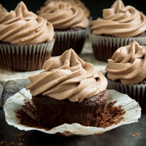 Chocolate cupcake with