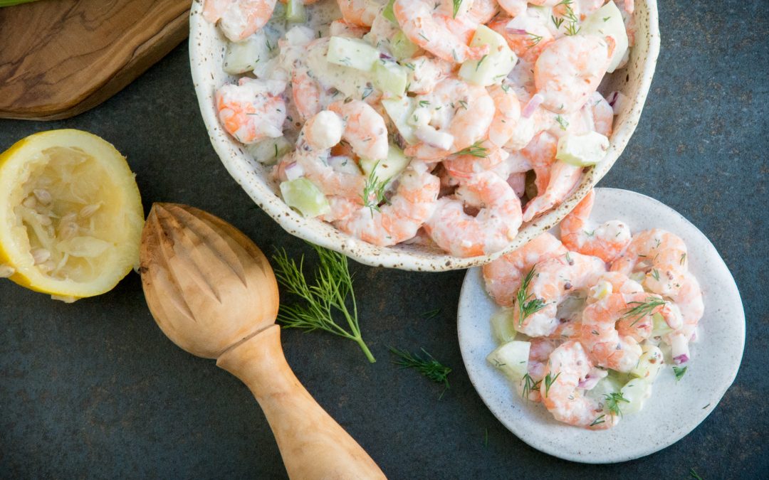 Creamy Shrimp Salad with Dill (Low Carb | Keto Friendly)