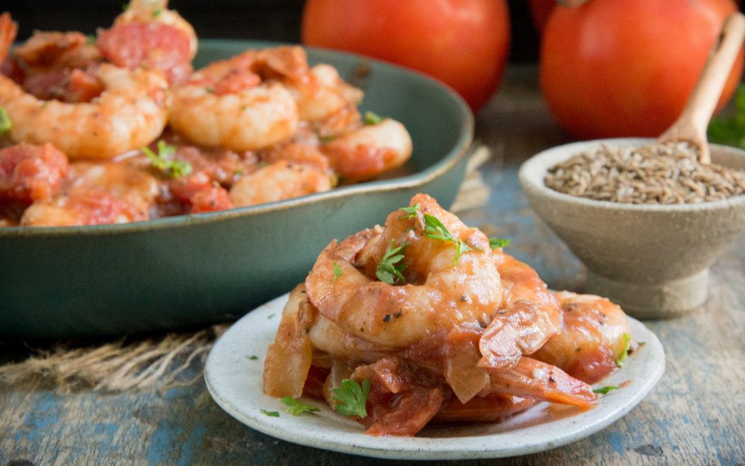 Spicy Shrimp and Tomatoes (Low Carb | Keto)