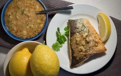 Crispy Low Carb Salmon with Mustard Sauce (Keto)