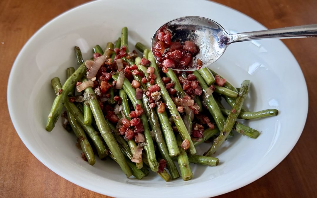 Low Carb Sautéed French Green Beans with Pancetta (Keto)